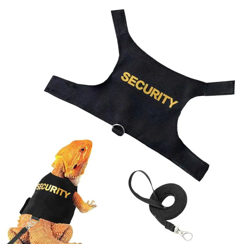 Reptile Lizard Gecko Bearded Dragon Harness and Leash Comfortable