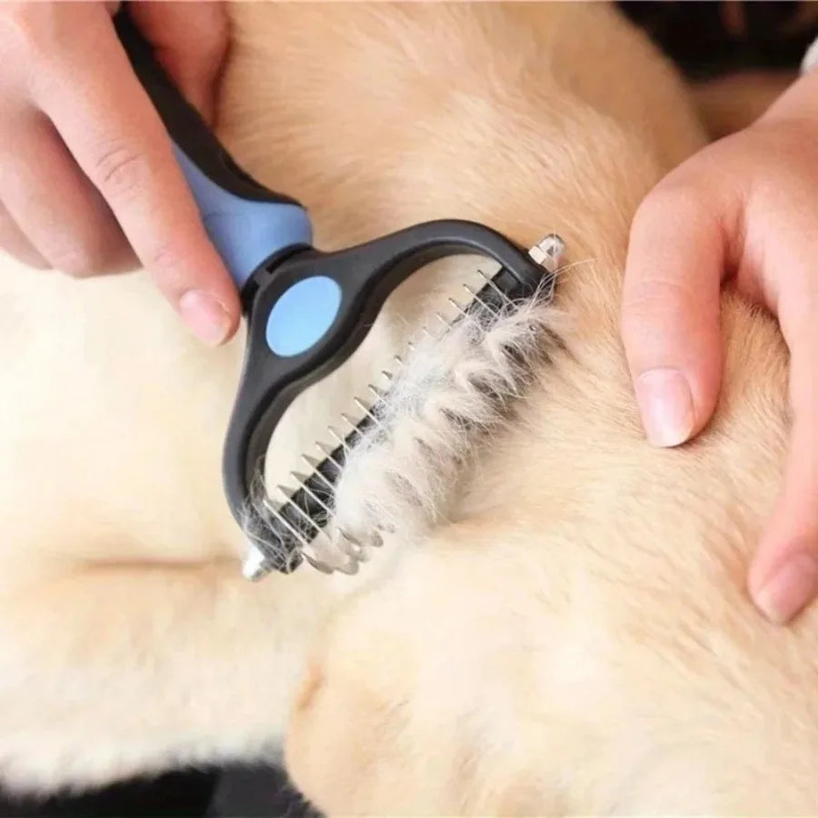 Professional Pet Deshedding Brush Dog Hair Remover Pet Fur Knot Cutter Puppy Cat Comb Brushes Dogs Grooming Shedding Supplies