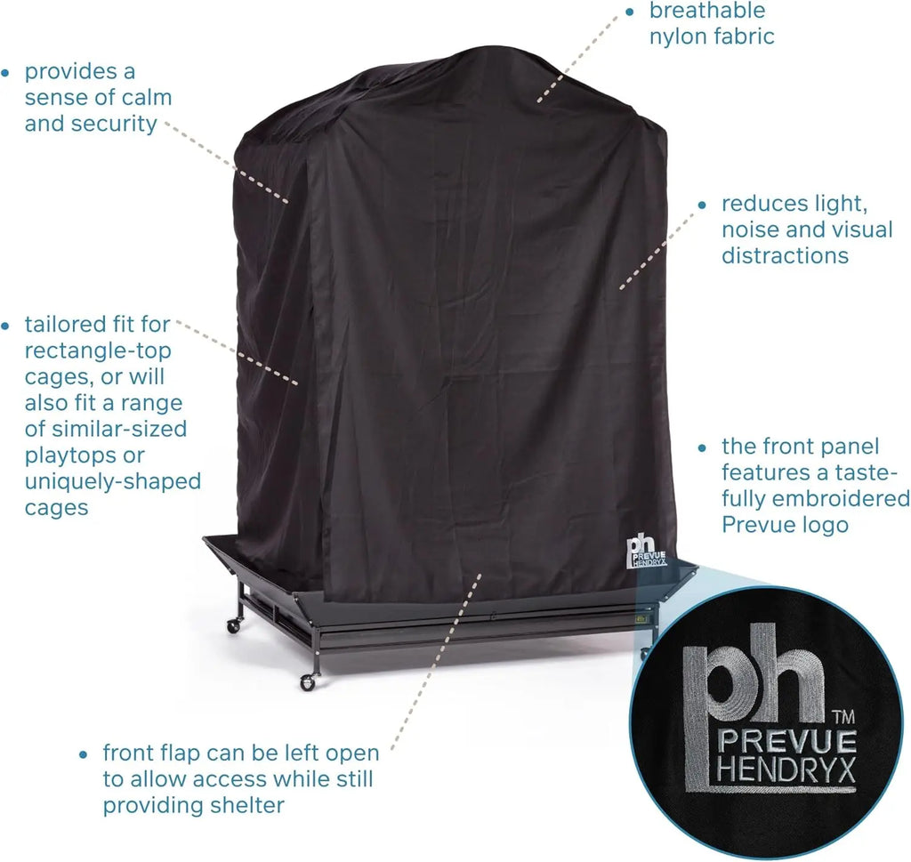 Extra Large Bird Cage Cover, Breathable Fabric, Fits 50x40x69 Inch Cages
