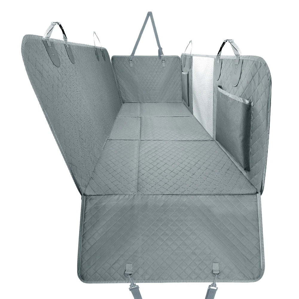 Car Back Seat Extender Cover Protector, Hammock Waterproof Seat Safety Cover, Hard Bottom for Dogs