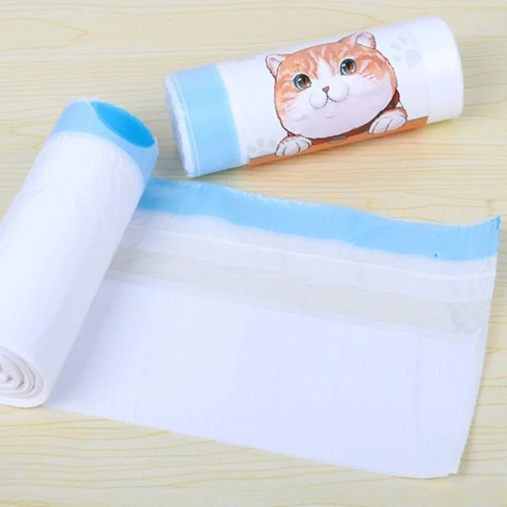 Thickened Cat Litter Bags Disposable Cat Litter Box Liners Drawstring Type