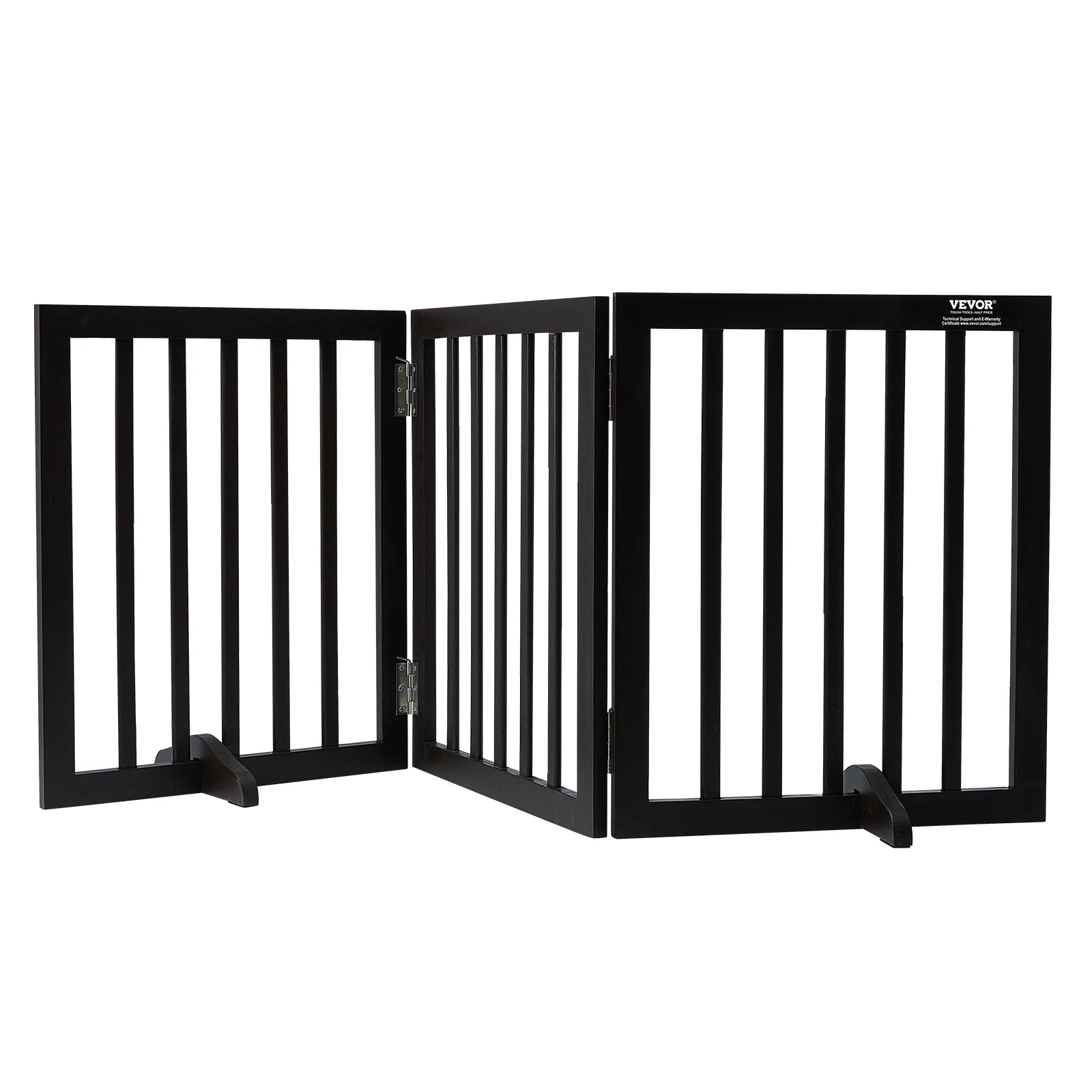Free Standing 3 Panels Foldable Expandable Dog Gate for Narrow Passageways