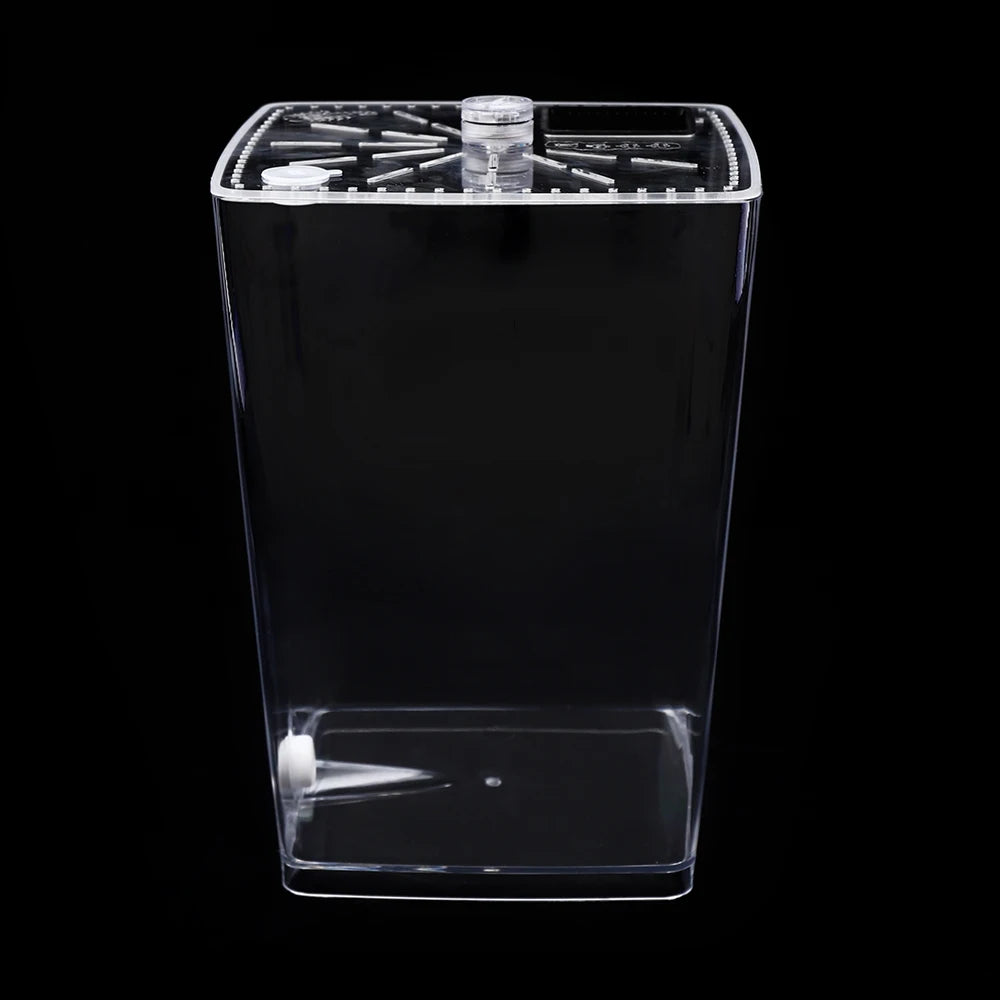 Micro Habitat Terrarium Lightweight, Tabletop Mount, Top Feeding/Vent Holes, Fits Reptiles/Small Insects