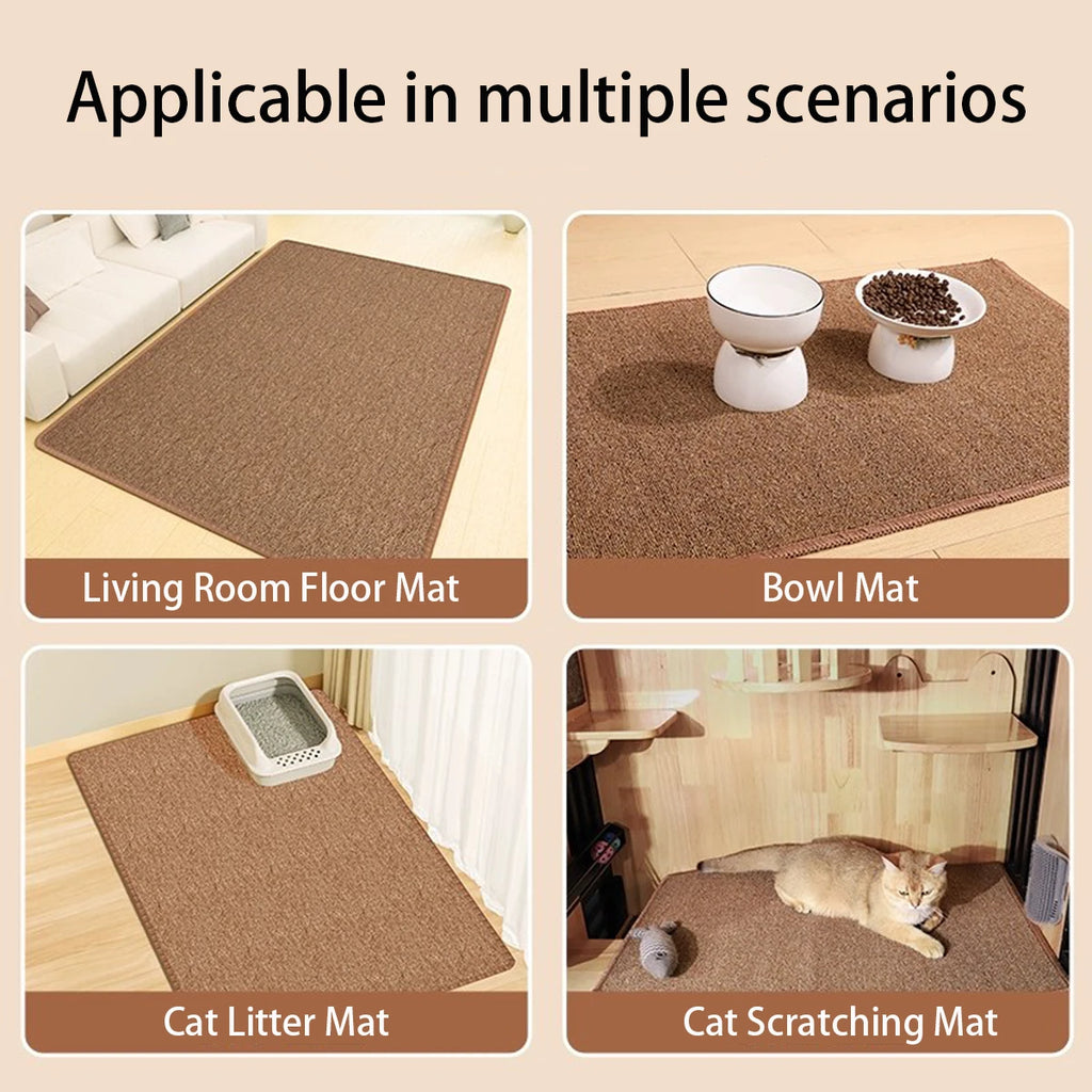 Large Cat Scratching Mat Carpet Non-Slip Pet Bed Mat Sofa Protector Cat Scratcher Anti-Scratch Furniture Protector