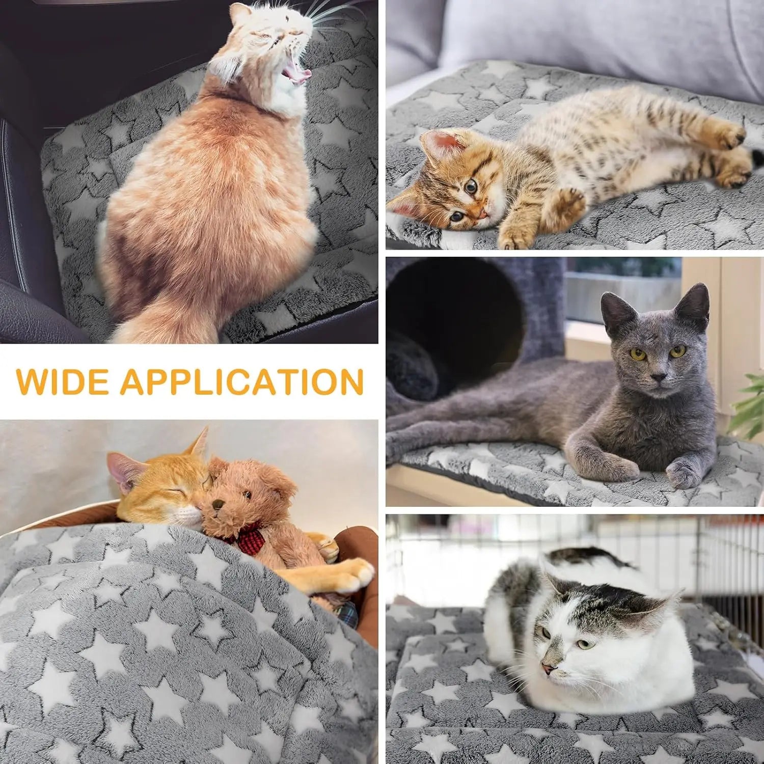 4 Pcs Crate Pads, Ultra Soft Warm Washable Kennel Mat for Small to Large Dogs Cats