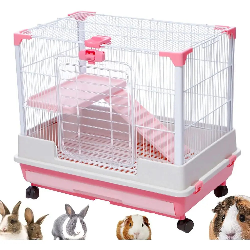 Large Multi-Level Indoor Small Animal Pet Cage Guinea Pig ferret Squirrel Chinchilla Cat Playpen Rabbit Hutch Solid Platform