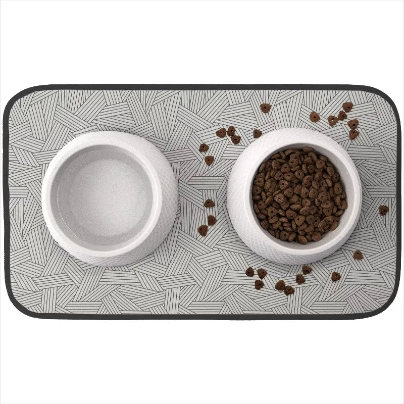 Pet Bowl Mat - 21.5 in. x 12.5 in.