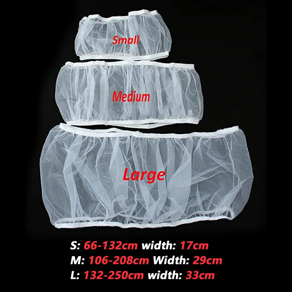 Bird Cage Mesh Cage Cover Net Easy Cleaning Seed Catcher Skirt Airy Mesh
