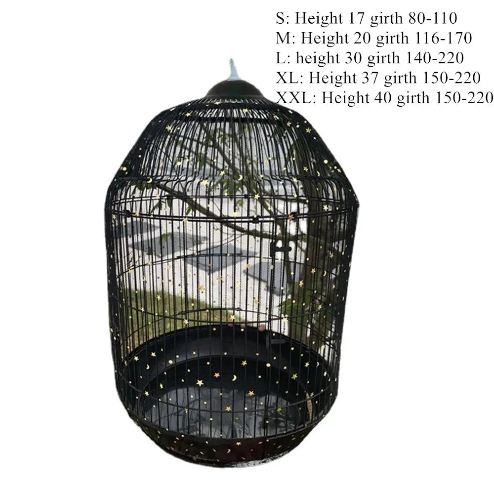 Nylon Mesh Bird Cage Cover Net Easy Cleaning Seed Catcher