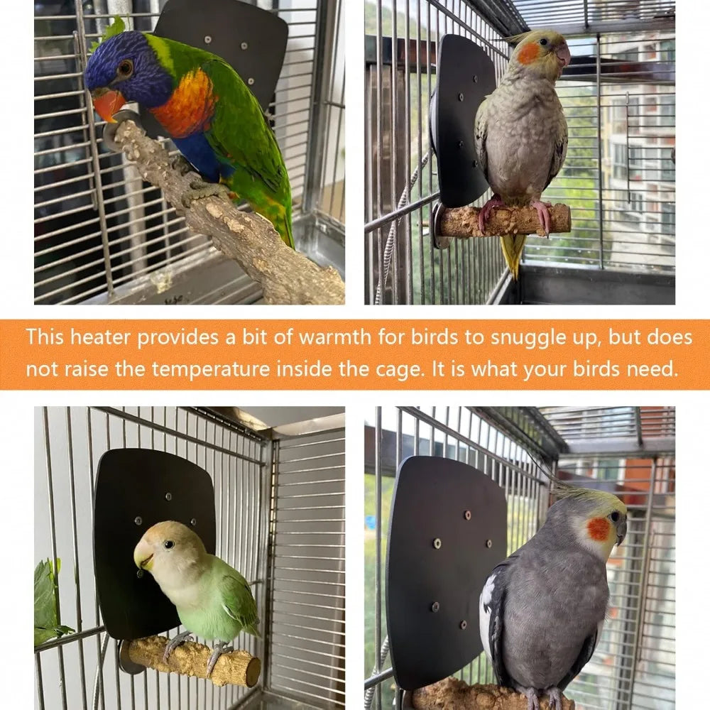 Thermostatic Bird Cage Heater, IP67 Waterproof Warmer with LED Indicator, 12V