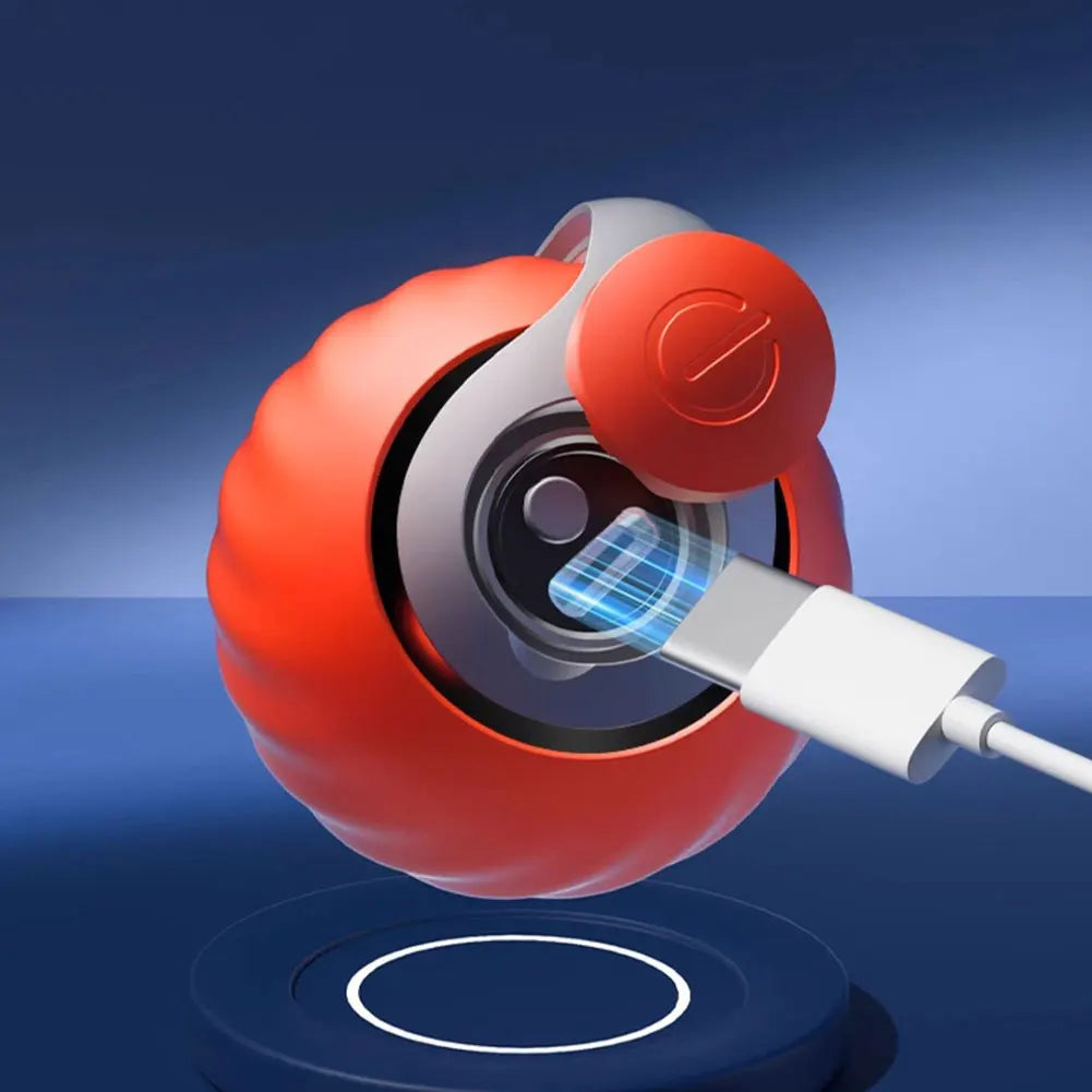 Automatic Moving Cat Toy Ball, USB Rechargeable Speedy Tail Interactive Ball