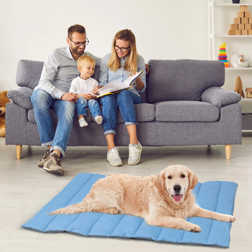 Outdoor Dog Bed, Waterproof Camping Dog Bed Mat, Machine Washable and Portable Travel Pet Pad Mat