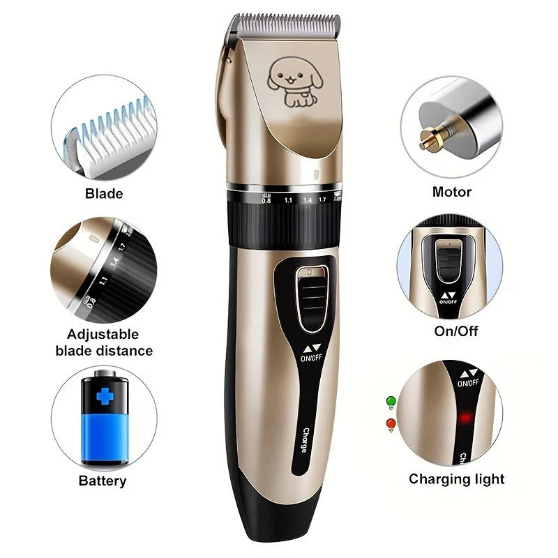 Dog/Cat Hair Trimmer Kit Electric Precision Clippers Perfect for Professional Grooming at Home