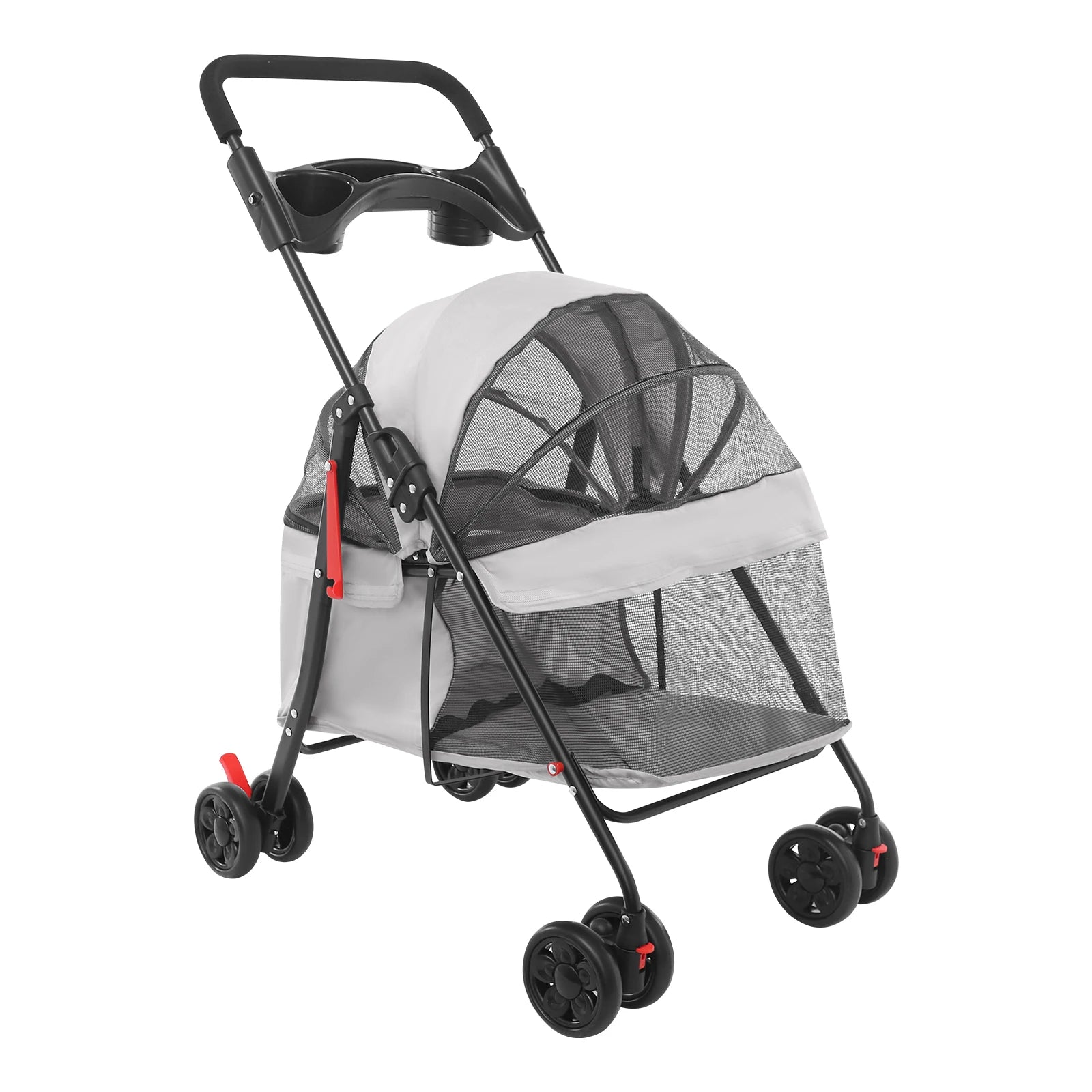 Foldable Lightweight Stroller For Small To Medium Dogs And Cats Outdoor