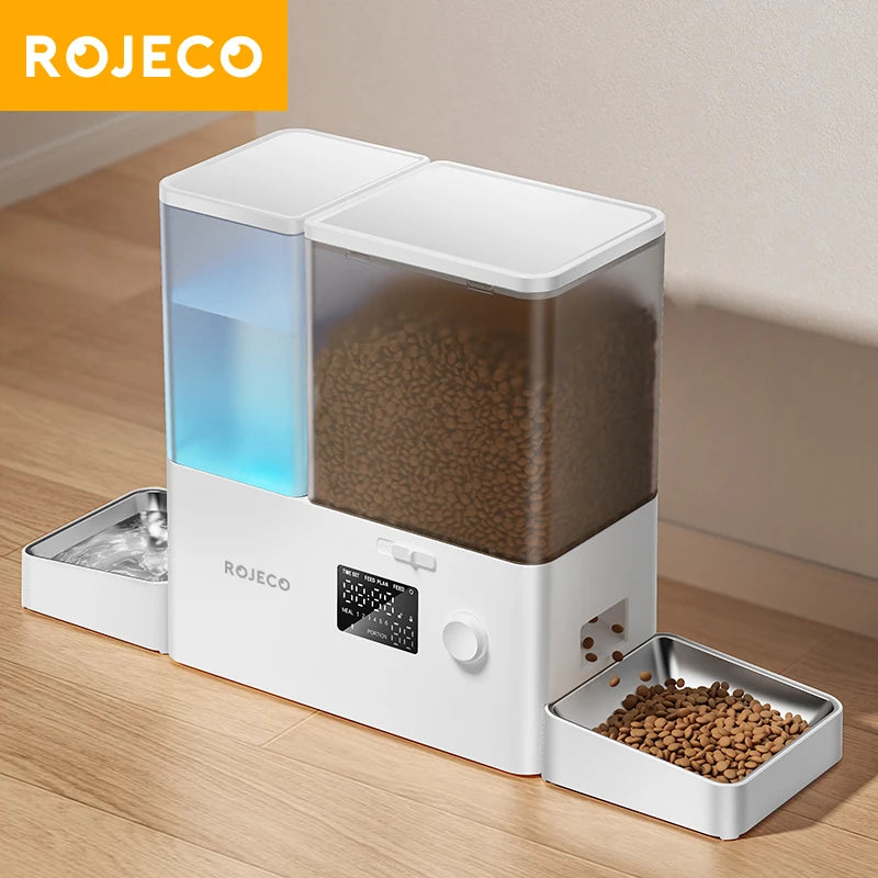 2 In1 Automatic Pet Feeder Gravity Water Fountain