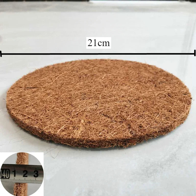 10pc Round Bird Cage Nesting Mat Breeding Pads Coconut Fiber Bird Cage Box Liners