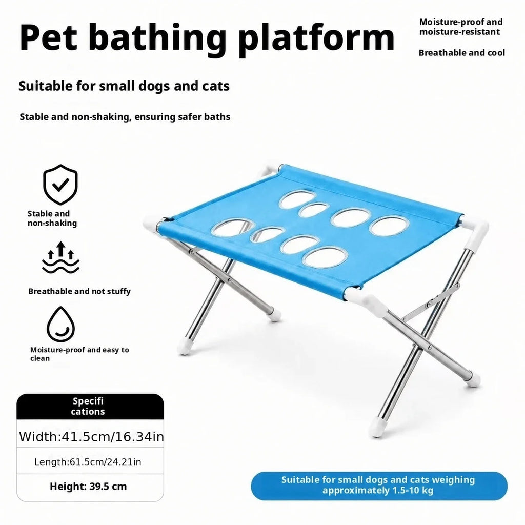 Pet bath bracket, anti-scratch and anti-bite dog bath hammock, pet grooming rack
