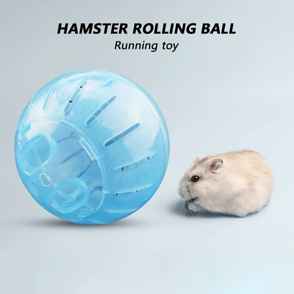 Pet Fitness Running Ball Plastic Solid Grounder Rodent Mini Jogging Ball