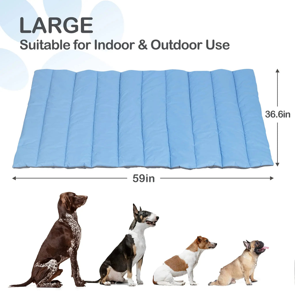 Outdoor Dog Bed, Waterproof Camping Dog Bed Mat, Machine Washable and Portable Travel Pet Pad Mat