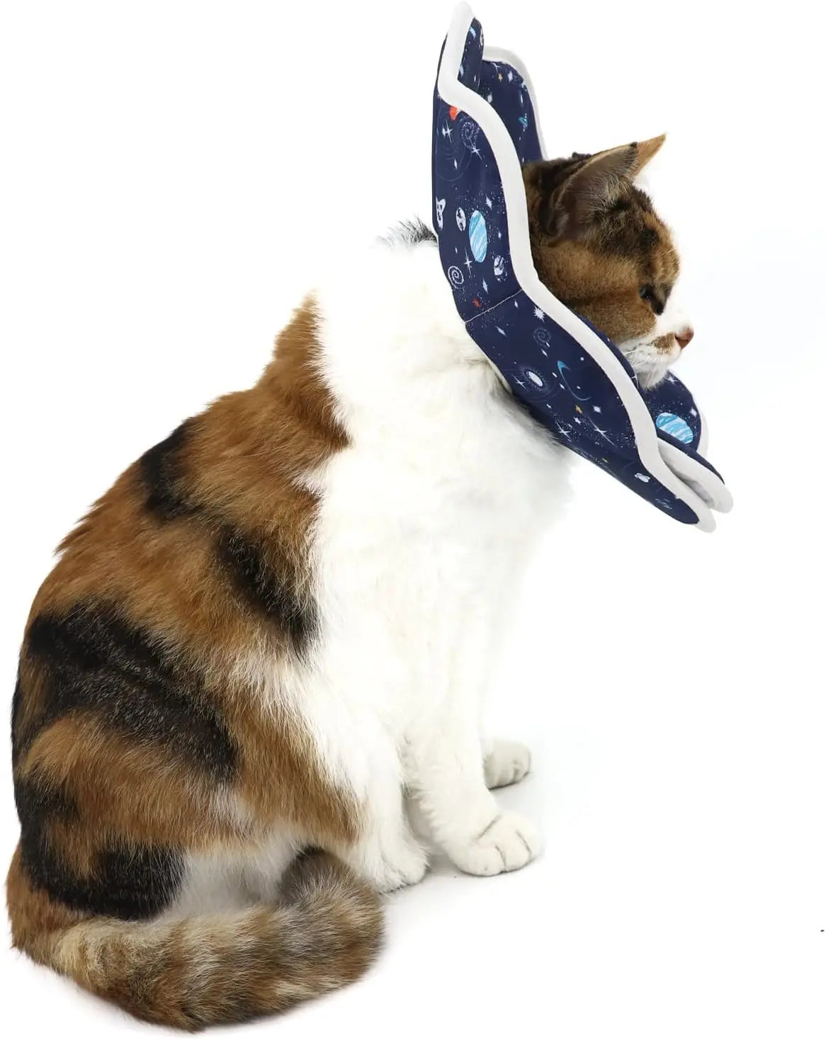 Soft Cat Cone, Adjustable Recovery Collar After Surgery to Prevent Licking Wound, Protective Cat Neck Cone, Comfortable