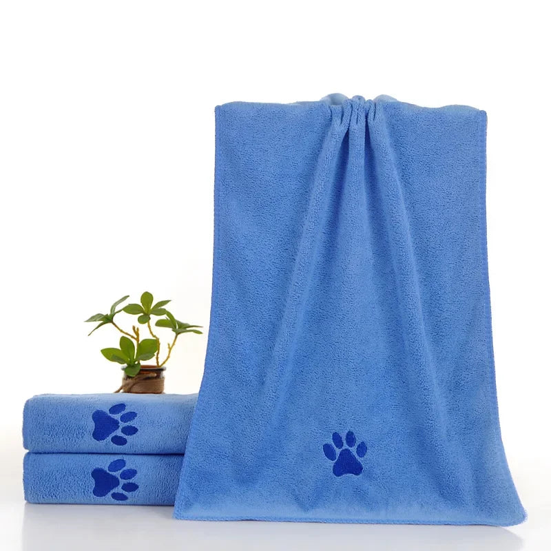 Pet Towel Soft, Thickened and Quick-drying Small Large Dog Cat Bath Towel Absorbs Water