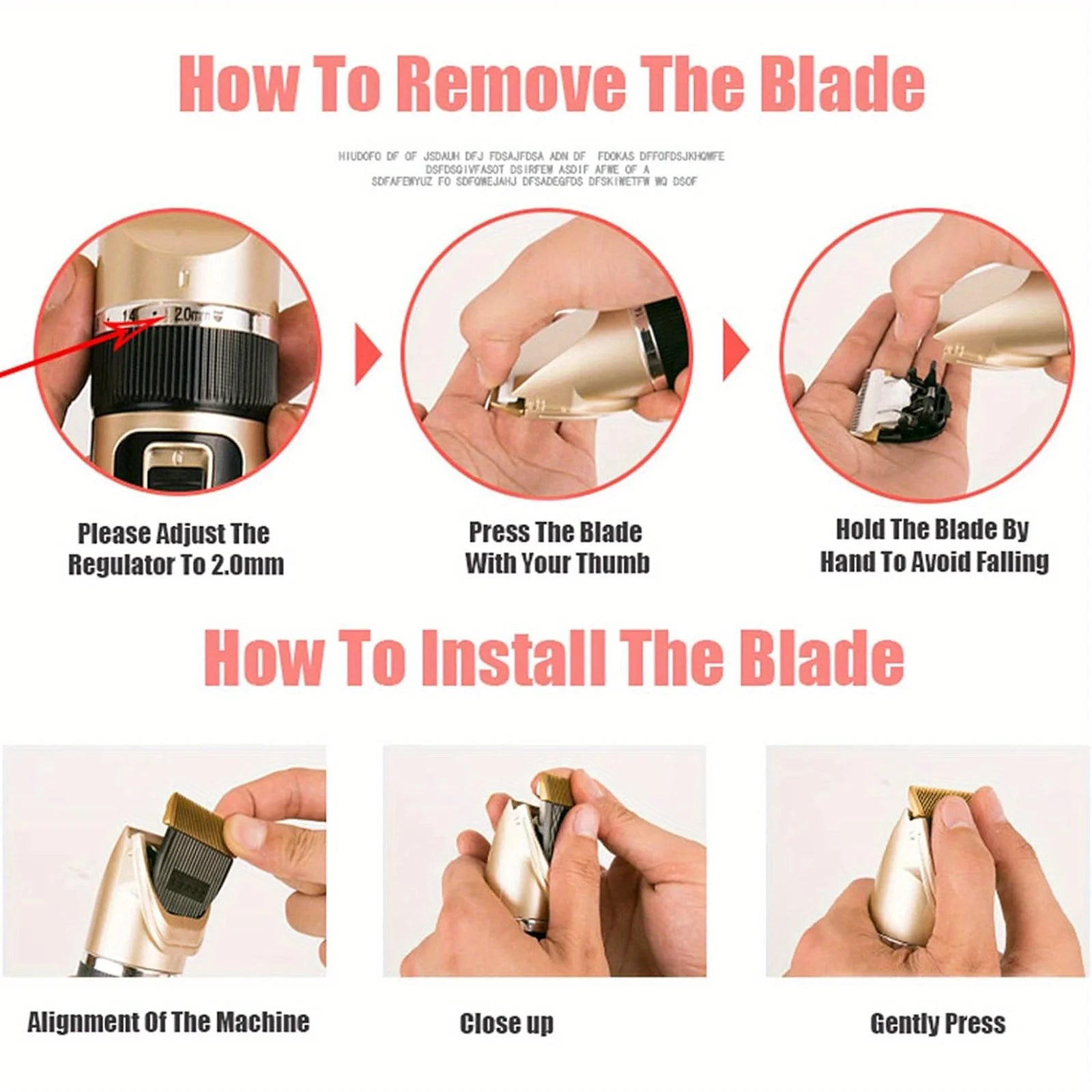 Wireless Grooming Device Rechargeable Low Noise Pet Electric Hair Clipper Suitable for Cats, Dogs and Other Pets