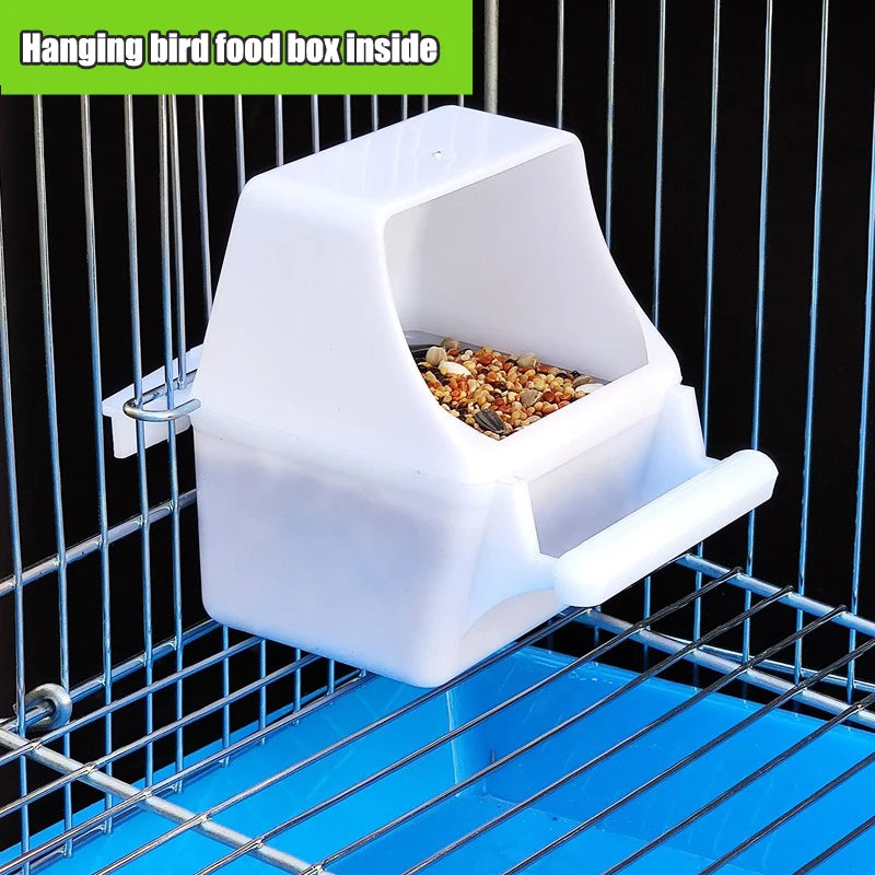 Hanging Bird Feeders Plastic Food Container