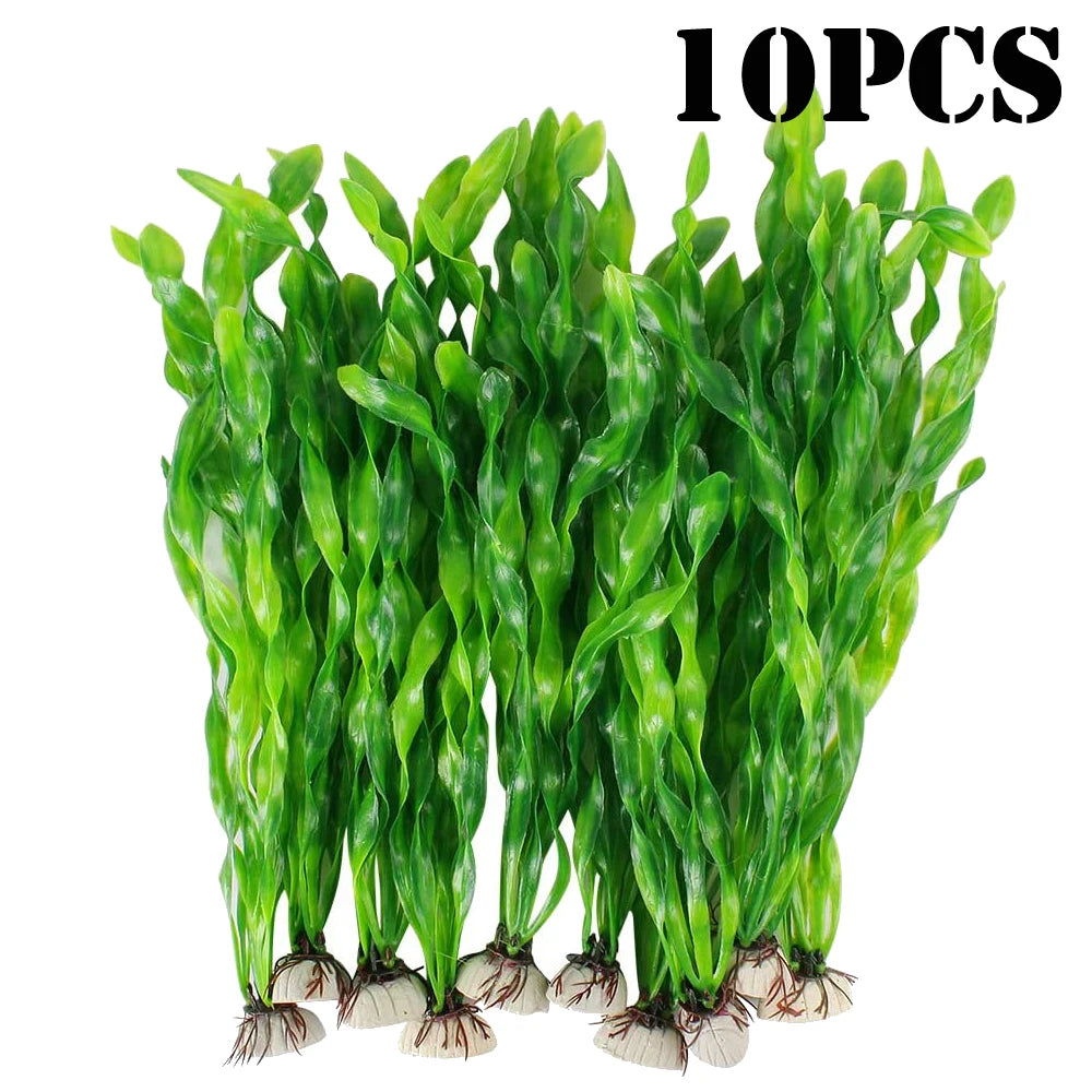 Plastic Aquarium Plants Artificial Seaweed Water Grass Underwater for Aquarium