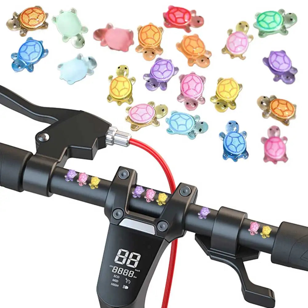 100Pcs Mini Resin Turtles Night Glow Figurines Realistic Tiny Turtles Acrylic for Micro Landscaping