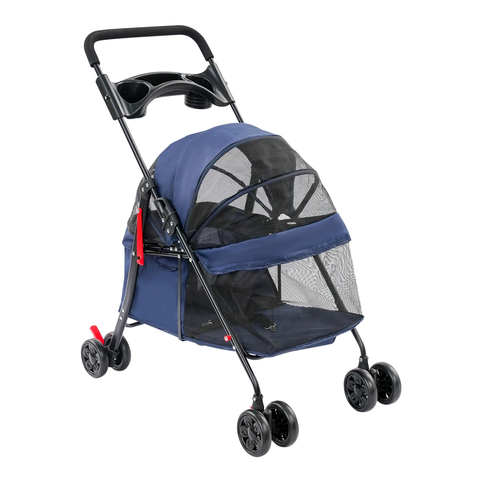 Foldable Lightweight Stroller For Small To Medium Dogs And Cats Outdoor