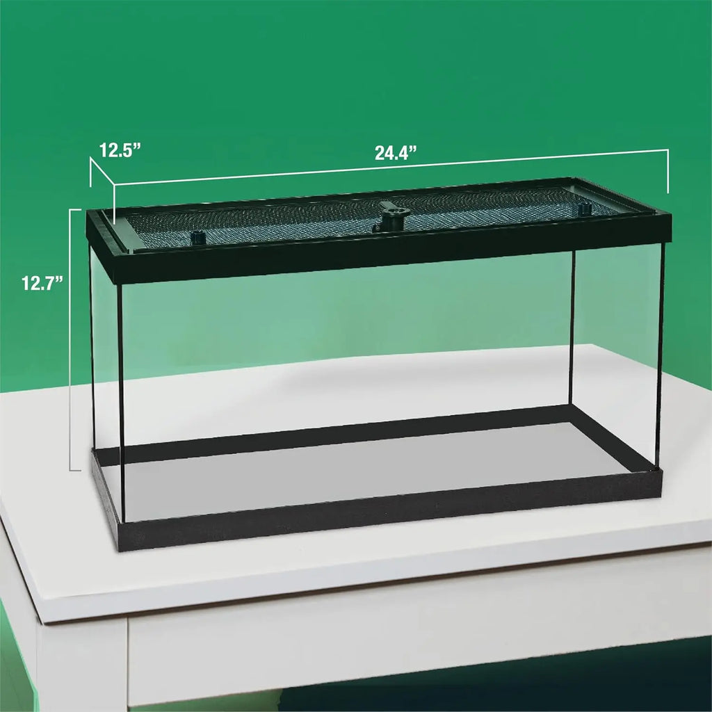15-Gallon Aquatic Reptile & Amphibian Habitat Kit for Turtles, Frogs, Newts, Salamanders - 24.4x12.5x12.7 inches