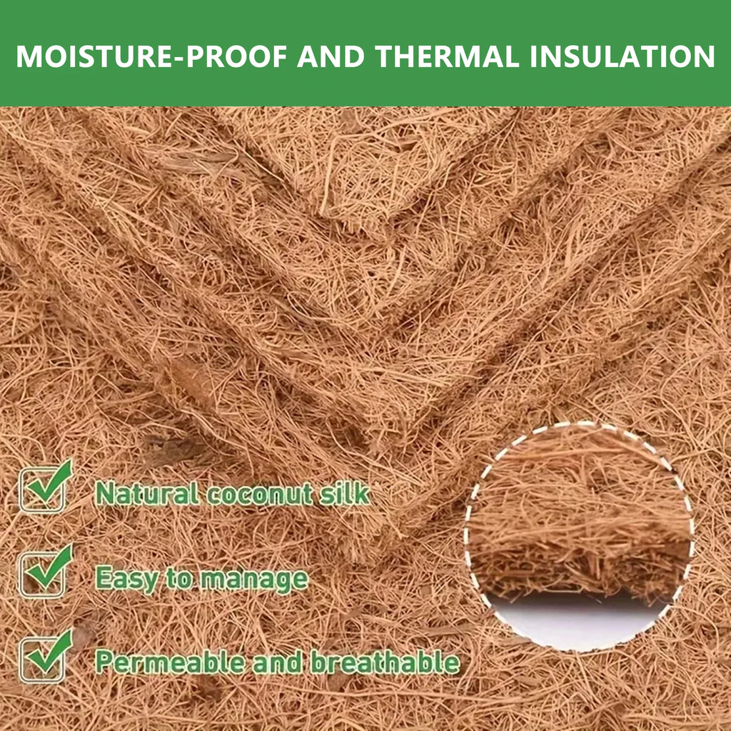 Coconut Fiber Reptile Mat Lizard Terrarium Breeding Eggs Mat Laying Nest Pad Dust Free Moisturizing Pet Bedding