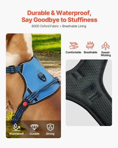 Dog Harness for Large Dogs No Pull Adjustable Dog Vest with Leash