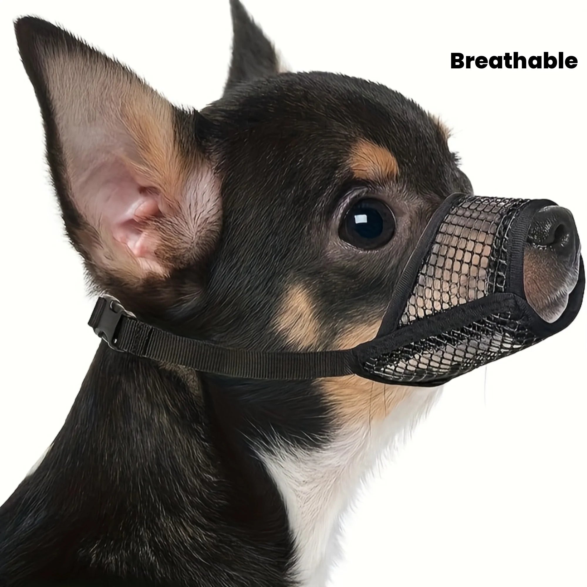 Mesh Muzzle For Short Snout Small Dogs Anti-Biting