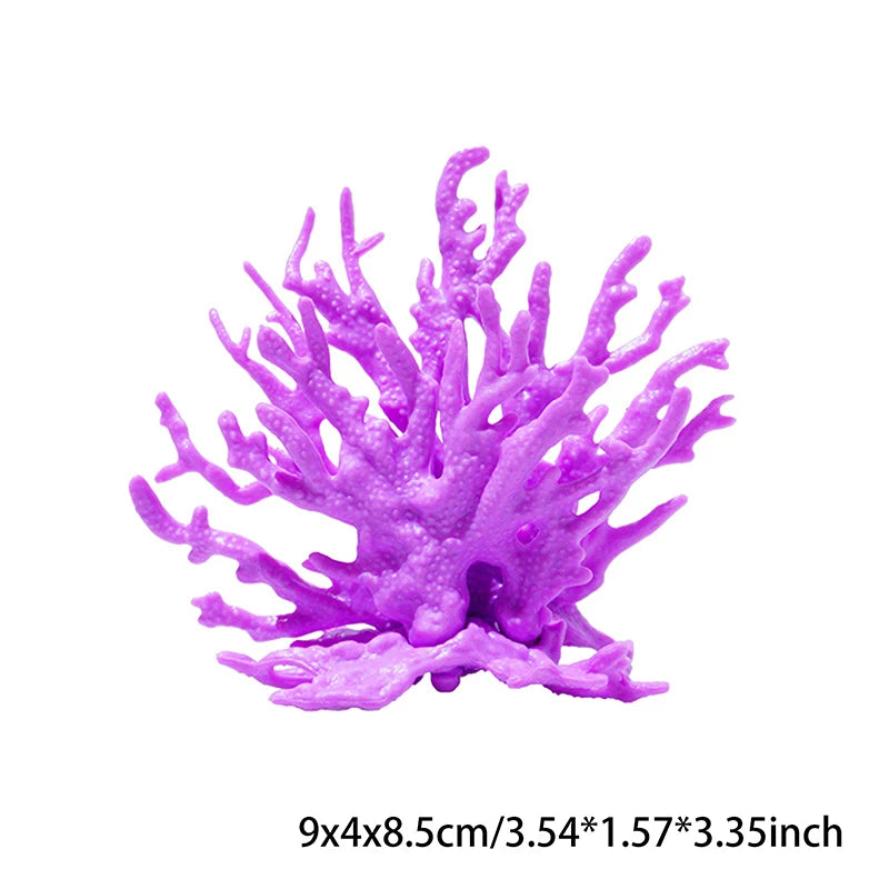 Coralline Artificial Aquarium Fish Tank Decorations PVC Plants Coral Ornaments