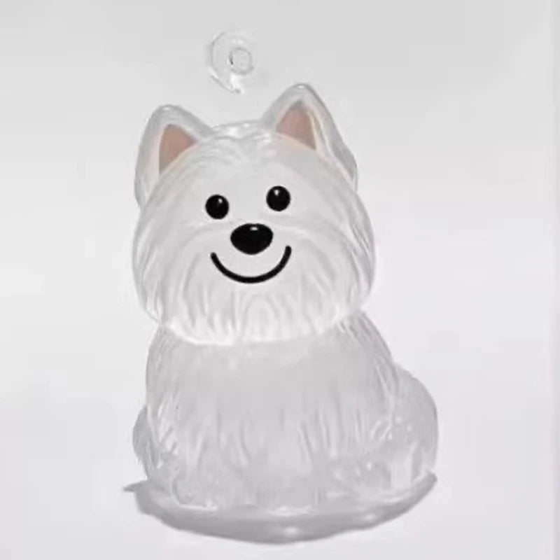 Clear Hair Memorial Keepsake Capsule Pet's Dog Fur Container Pendant Keychain