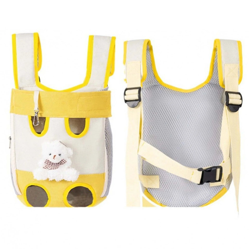 Portable Cat Carrier Backpack Travel Bag with Adjustable Straps Breathable Front and Back