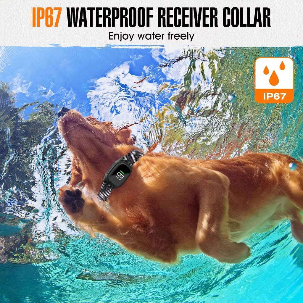 Waterproof Dog Bark Collar, Rechargeable Anti-Bark Collar For Small Medium Dog