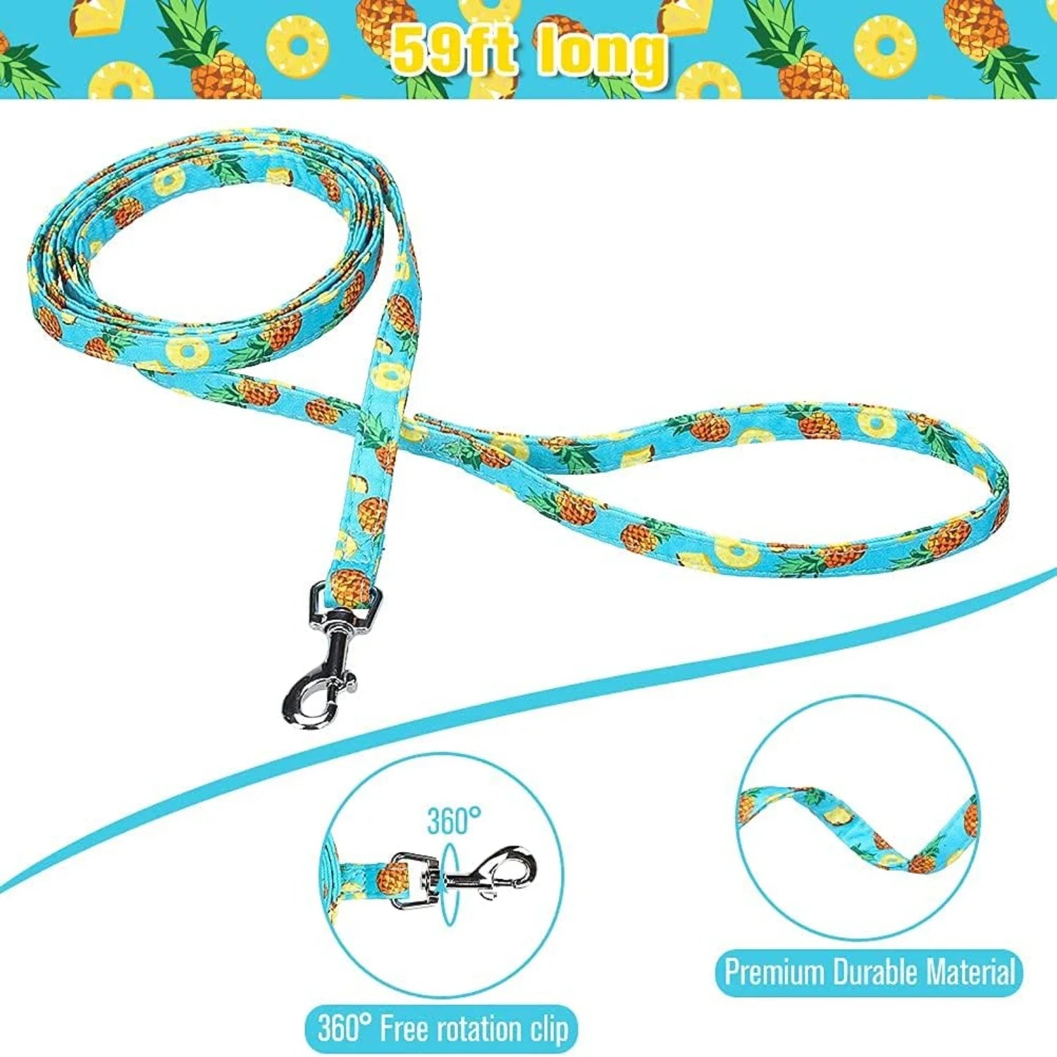 Medium Adjustable Heavy Duty No Pull Vest Harness and Leash Set