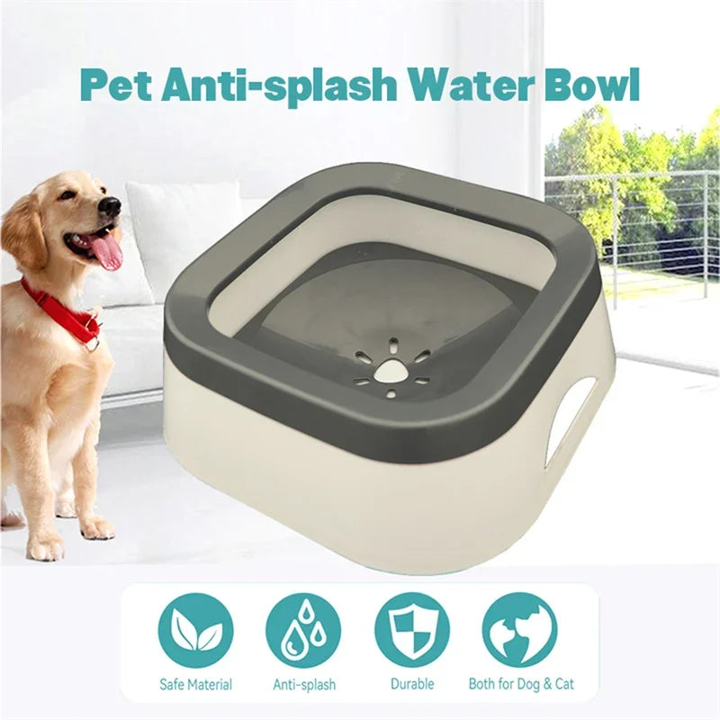 Anti-splash Water Bowl Large Capacity Drinker Drinking Bowls Dog Waterer For Dog Puppy Cat