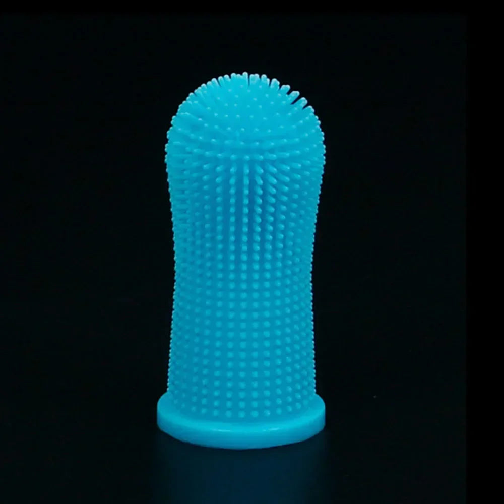 Cat Dog Silicone Super Soft Finger Toothbrush Cleaning Teeth and Bad Breath