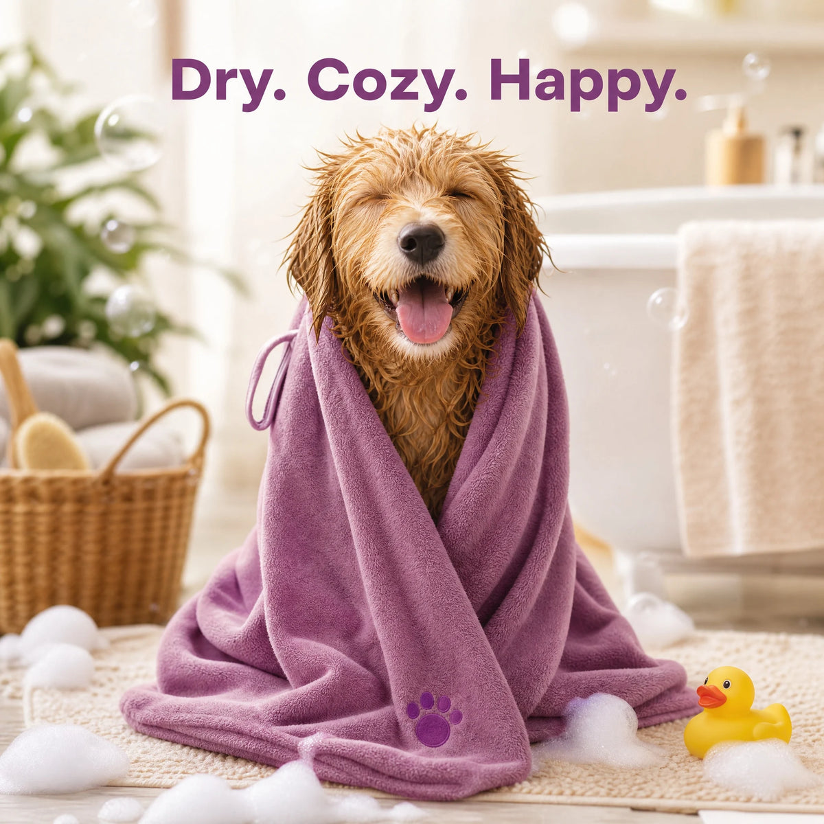 Microfiber Pet Absorbent Towels – Super Absorbent & Soft, No Deformation, Essential for Pet Bathing