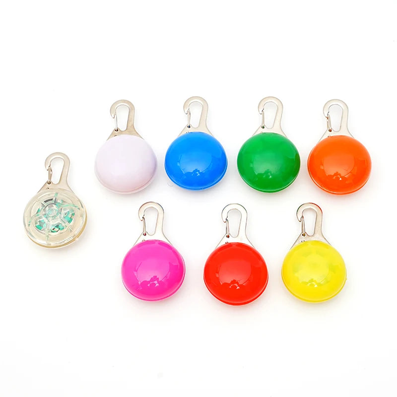 Led Luminous Dog Cat Collar Glowing Pendant Night Safety Decoration
