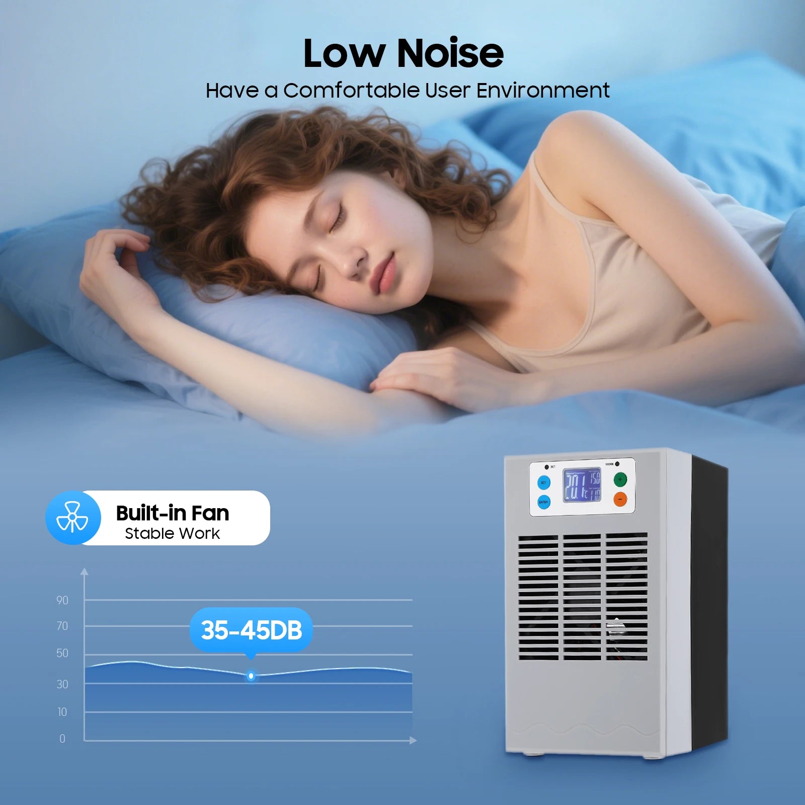 100w Fish Tank Hot And Cold Water Machine 110v Us Plug Led Display Suitable For Seawater Freshwater Coral Reef Tanks