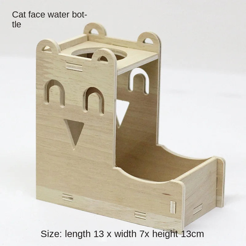 Hamster Toys Small Houses Wooden Furniture Running Wheels Villas Swings Wooden Nests Bite Resistant