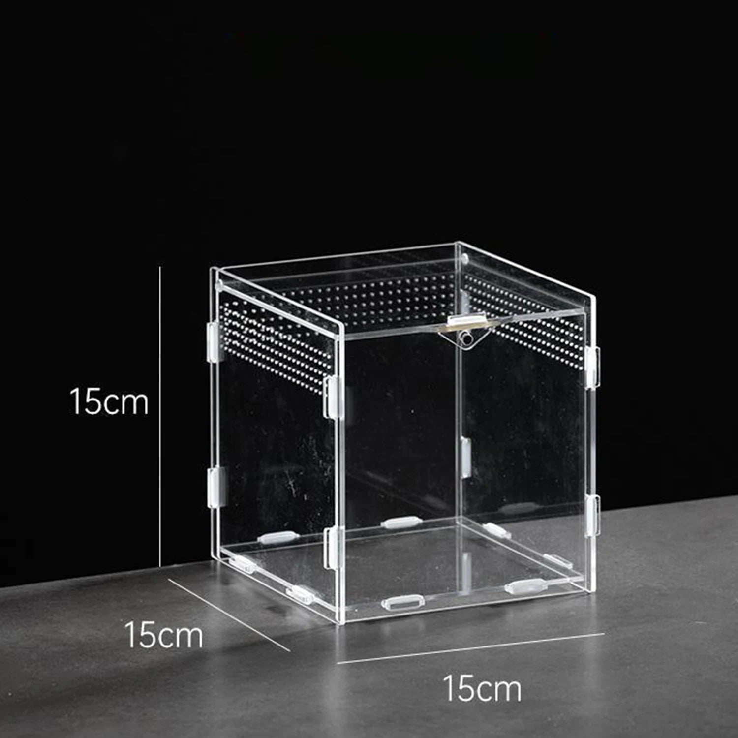 Acrylic Transparent Reptile Terrarium Breeding Box Enclosure Habitat
