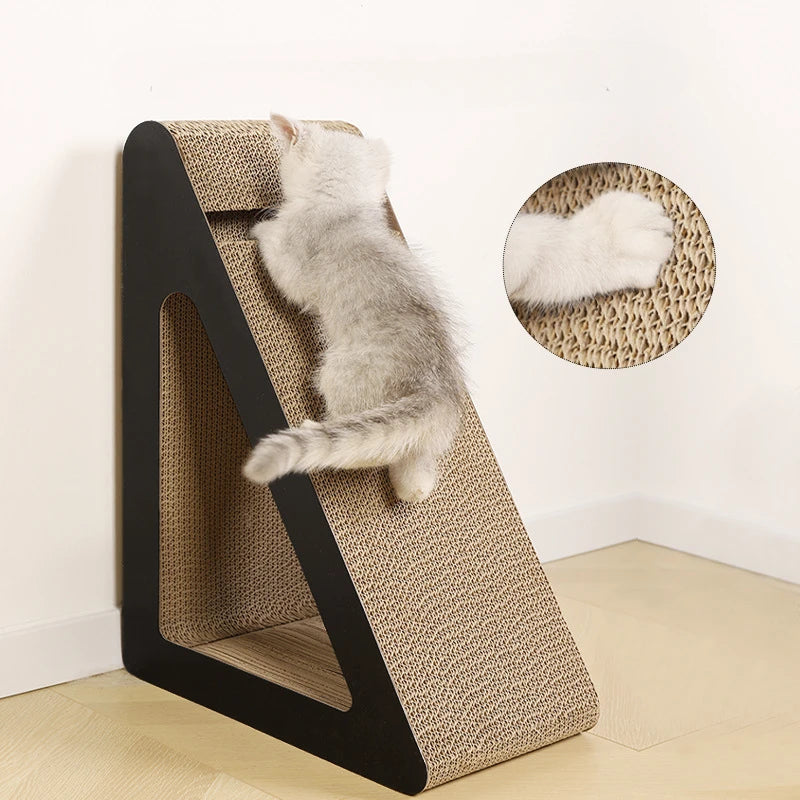 2 in 1 Cat Scratcher Cardboard With Ball Wear-resistant Pet Climbing Frame