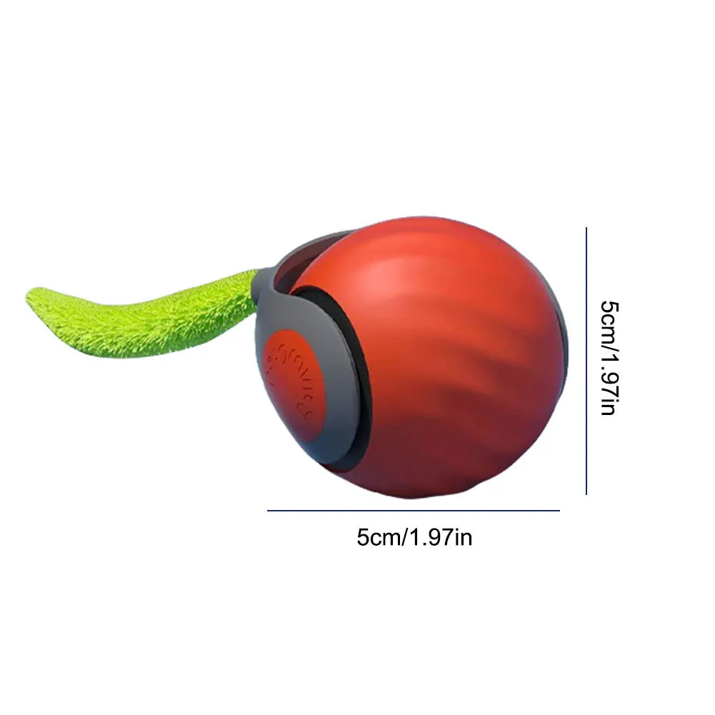 Automatic Moving Cat Toy Ball, USB Rechargeable Speedy Tail Interactive Ball