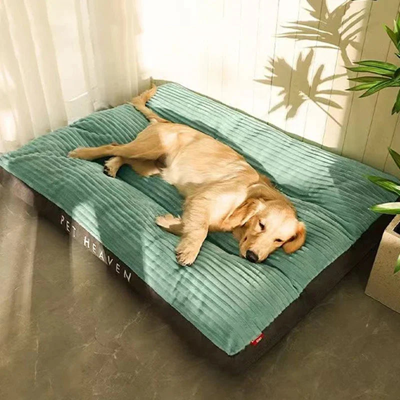 Washable Warm Soft Corduroy Dog Sleeping Bed for Small Medium and Large Dogs