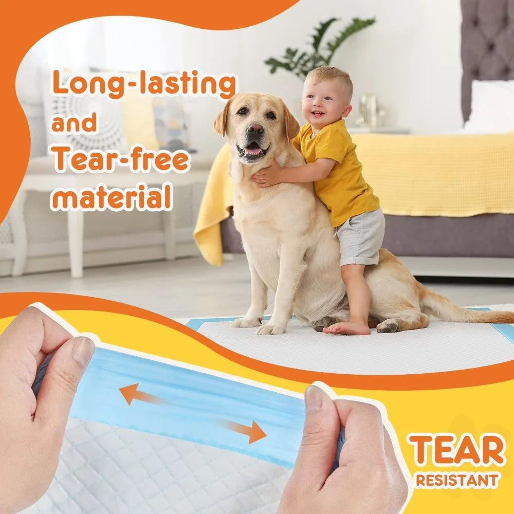 Disposable Pee Pads Super Absorbent and Leak-Proof Training Pads Pet Housebreaking Pads Washable Piddle Pads 100 Count 22x22 Inches